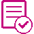 regulatory compliance purple icon